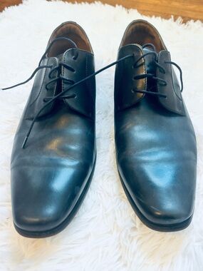 Florsheim dark navy Men's Leather Dress Shoes - Lace-Up Oxford